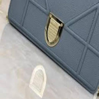 Diorama Calfskin Clutch Gris