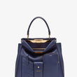 Fendi Peekaboo Iconic Mini Blue Leather Bag
