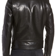 Tanned Cowhide Leather Moto Jacket