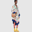 Gucci Marmont Raffia Small Shoulder Bag Red Green