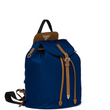 Prada Nylon And Saffiano Leather Backpack Blue