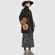 Gucci Ophidia GG Flora Mini Round Shoulder Bag Yellow