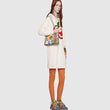 Gucci Padlock Small Shoulder Bag White Flora