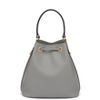Prada Saffiano Leather Bucket Bag Grey