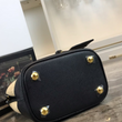 Prada Panier Medium Straw Bag Black