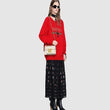 Gucci Padlock Bee Star Small Shoulder Bag White