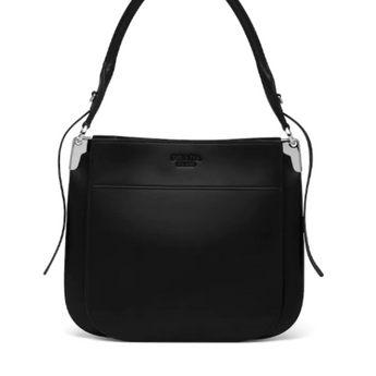 Prada Margit Leather Shoulder Bag Black