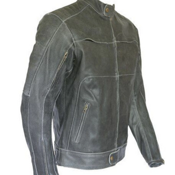 Leather Cafe Motorcycle Jacket