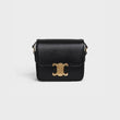 Celine Teen Triomphe Bag In Shiny Calfskin Black
