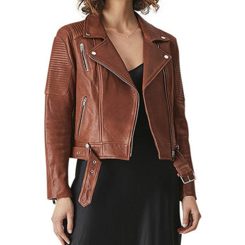 CLASSIC LEATHER BIKER JACKET