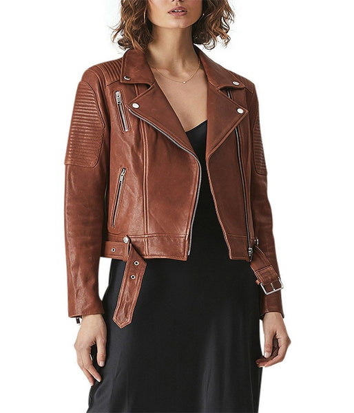 CLASSIC LEATHER BIKER JACKET