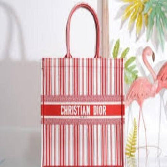 Dior Book Tote Bag Marbella Exclusive Red
