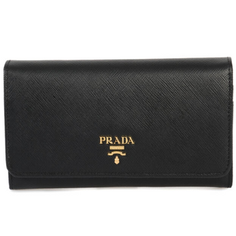 Prada Leather Wallet Black