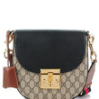 Gucci Padlock Medium GG Shoulder Bag Beige/Ebony Black