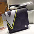LV District PM Messenger Bag Damier Cobalt Canvas Yellow