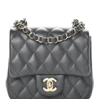 Chanel Mini Flap Bag Dark Grey