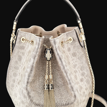 BVL Serpenti Forever Bucket Metallic Pink