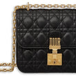 Dior Lambskin DiorAddict Flap Bag Black