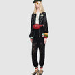 Gucci GG Marmont Matelassé Leather Belt Bag Hibiscus Red
