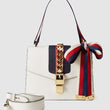 Gucci Sylvie Small Shoulder Bag Off-White