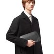 Prada Saffiano Leather Card Holder Black
