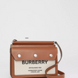Burberry Mini Horseferry Print Title Bag With Pocket Detail Brown
