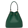 Prada Saffiano Leather Bucket Bag Green