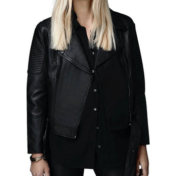 CLASSIC BIKER LEATHER JACKET