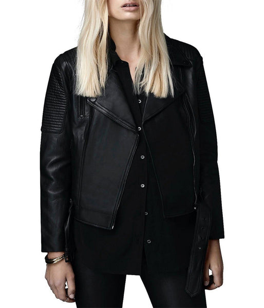 CLASSIC BIKER LEATHER JACKET