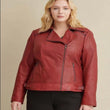 Plus Size Leather Jacket