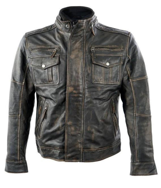 Motorcycle Retro Leather jacket