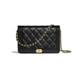 Chanel Le Boy Wallet On Chain – WOC Grained Calfskin Gold-Toned Black