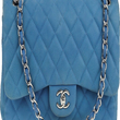 Chanel Classic Clutch With Chain – CWC Lambskin Blue Silver-Toned