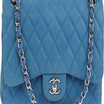 Chanel Classic Clutch With Chain – CWC Lambskin Blue Silver-Toned