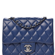 Chanel Classic Clutch With Chain – CWC Lambskin Blue Silver-Toned