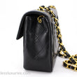Chanel Mini Flap Bag Black Lambskin Gold Hardware