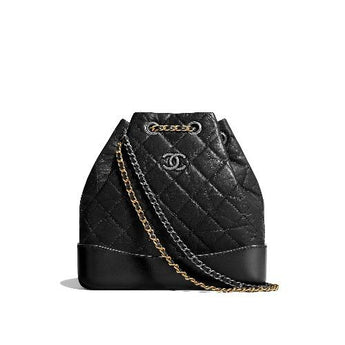 Chanel Large Drawstring Bag Black