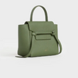 Celine Nano Belt Bag In Grained Calfskin Light Khaki