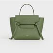 Celine Nano Belt Bag In Grained Calfskin Light Khaki