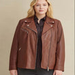 Plus Size Leather Jacket