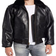 Genuine Shearling Collar Jacket