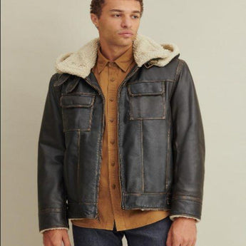 Classic Leather Bomber Jacket