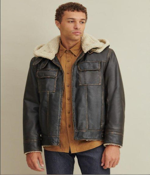 Classic Leather Bomber Jacket