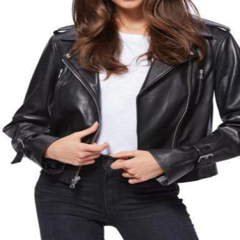 Rayven Leather Moto Jacket