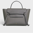 Celine Mini Belt Bag In Grained Calfskin Grey