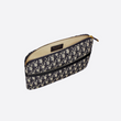 Dior Travel Kit In Blue Oblique Canvas