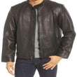 Orlando Leather Racer Coat