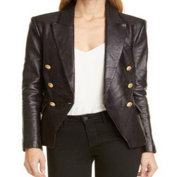 Leather Blazer Jacket