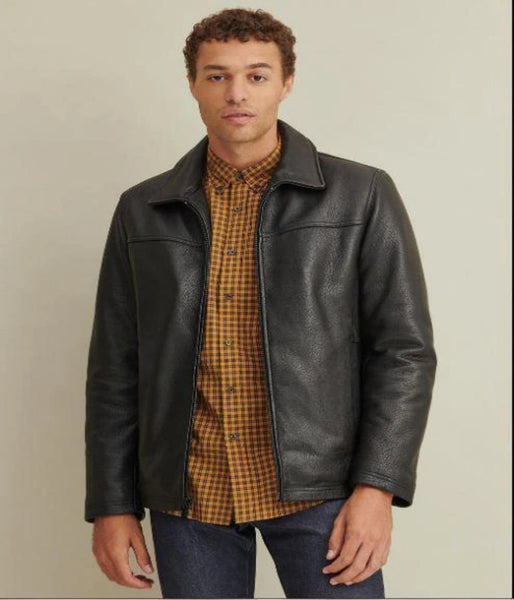 Thinsulate™ Lined Leather Jacket