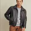 Thinsulate™ Lined Leather Bomber